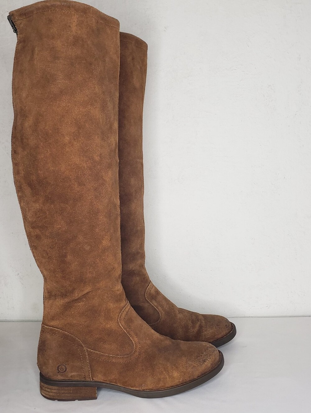 Born Tall Suede Over-the-Knee Boots in Ruatic Brown - Picture 4 of 16